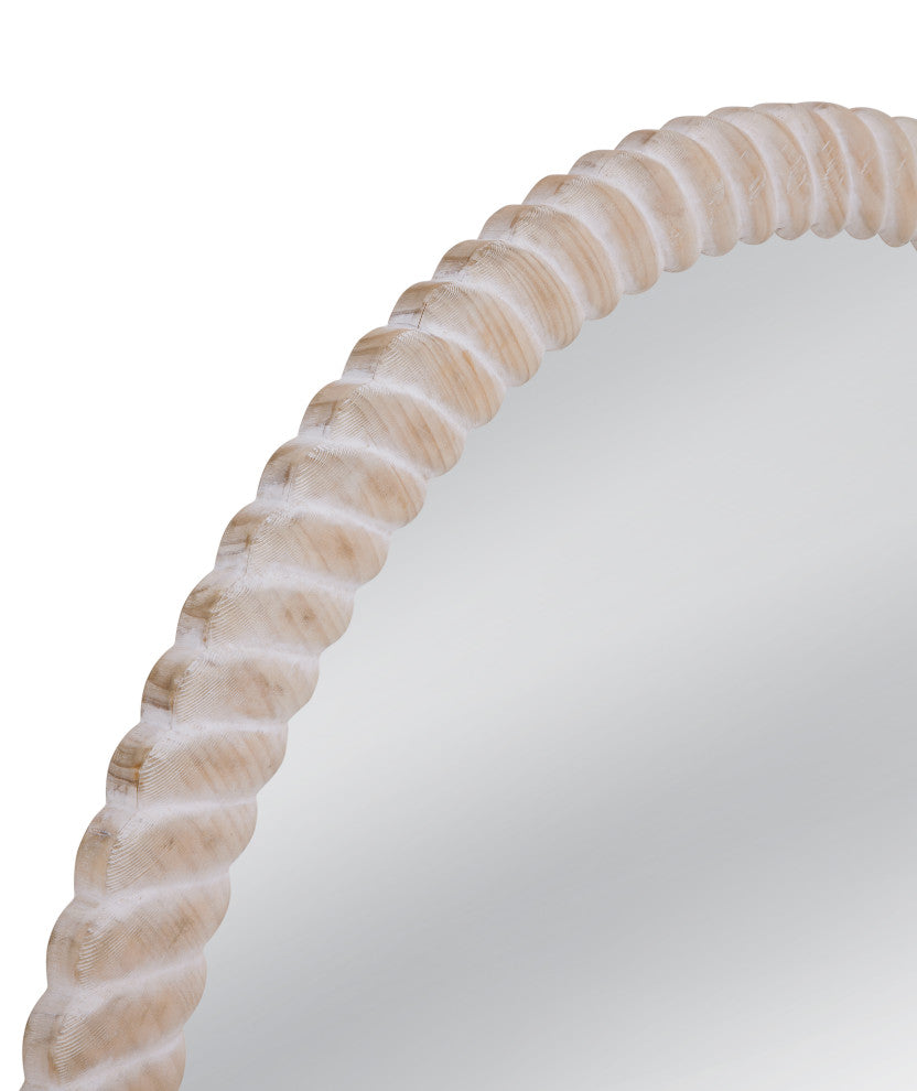 Ely Wall Mirror - Weathered White