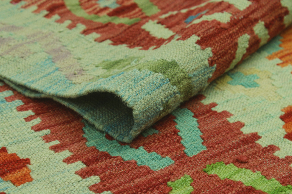 Sangat Kilim Bentleig Lt. Green Rug