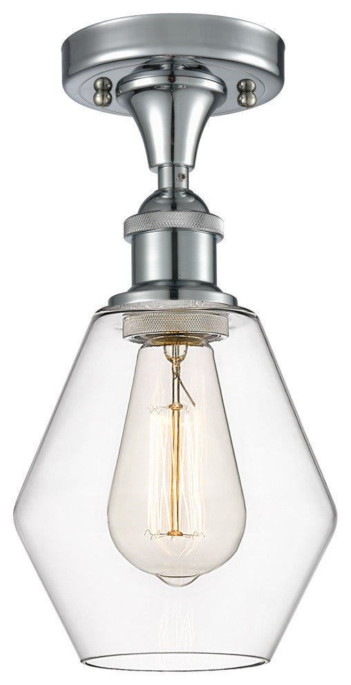 Innovations 516-1C-PC-G652-6 1-Light Semi-Flush Mount, Polished Chrome