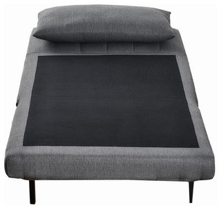 Shaw Convertible Tri-Fold Sleeper Chair with Pillow, Dark Gray