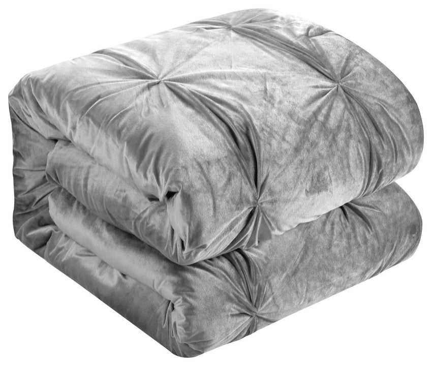 Silver Queen Polyester 130 Thread Count Washable Down Comforter Set