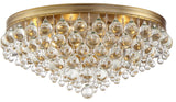 Calypso 6-Light Ceiling Mount, Vibrant Gold