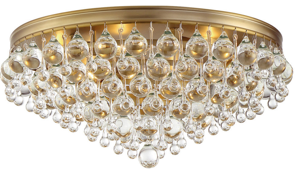 Calypso 6-Light Ceiling Mount, Vibrant Gold