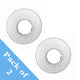 Sunburst 36" Round Wall Mirror - Set of 2, Brushed Nickel