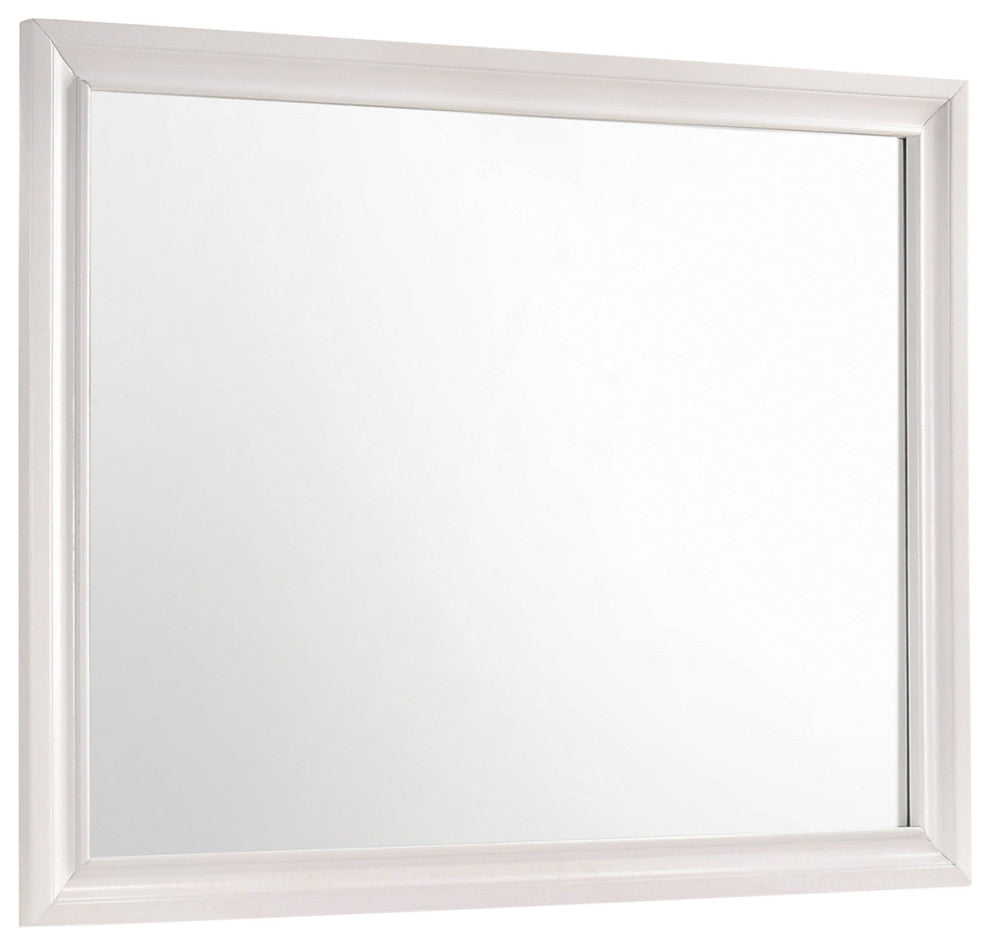 Coaster Furniture Miranda Mirror With Wood Frame, White