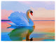 "White Swan" by Ata Alishahi, Canvas Art, 24"x18"