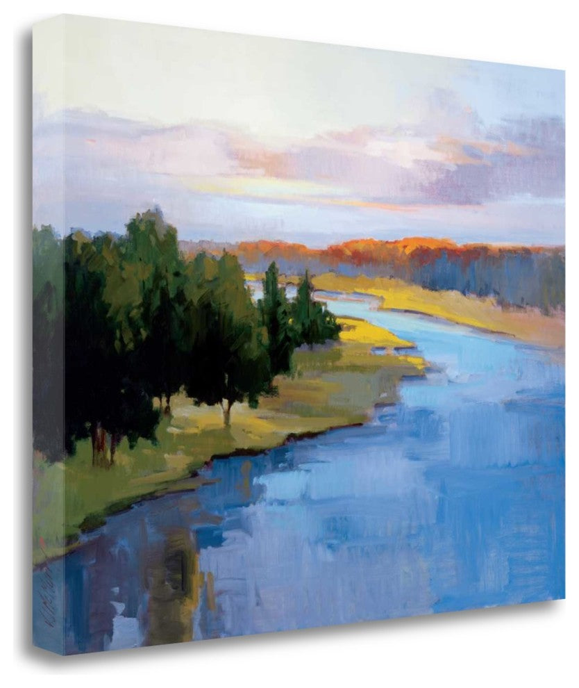 "Royal River" By Vicki Mcmurry,Ready to Hang Giclee Print on Gallery Wrap Canvas