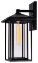 Crawford 1 Light Black Outdoor Wall Light