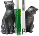 2-Piece Cat Bookend Set, Black