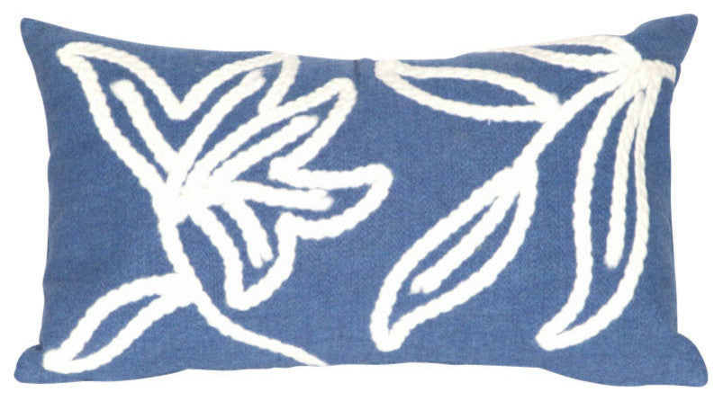 Visions I Windsor Pillow, Blue, 12"x20"