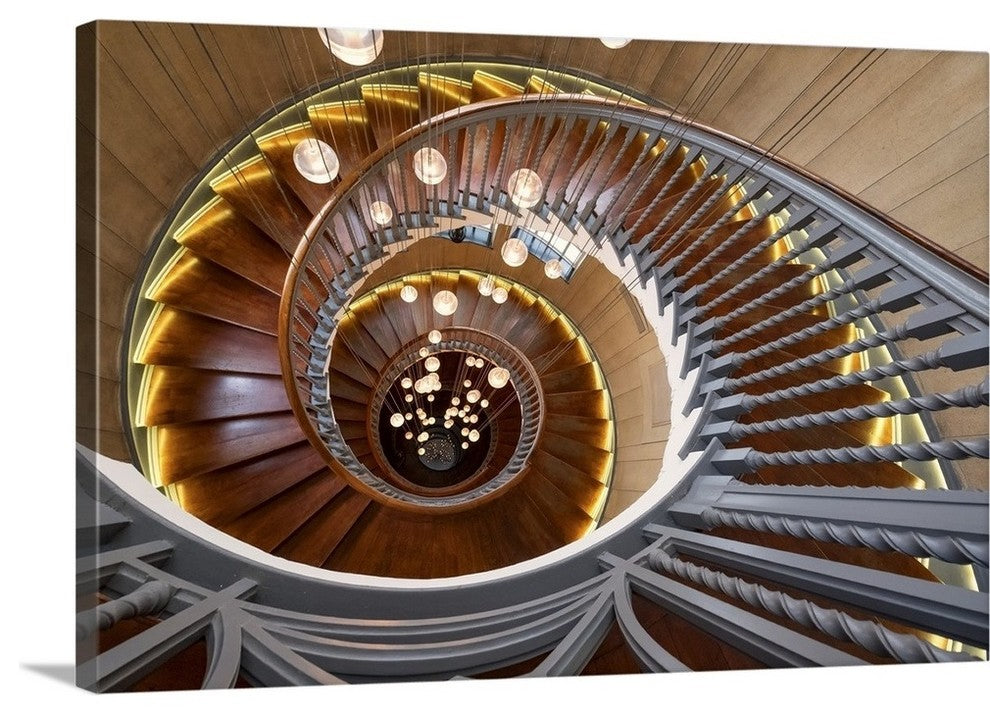 "Infinite Spiral" Wrapped Canvas Art Print, 24"x16"x1.5"