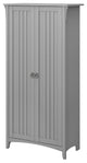 Salinas Kitchen Pantry Cabinet With Doors, Gray