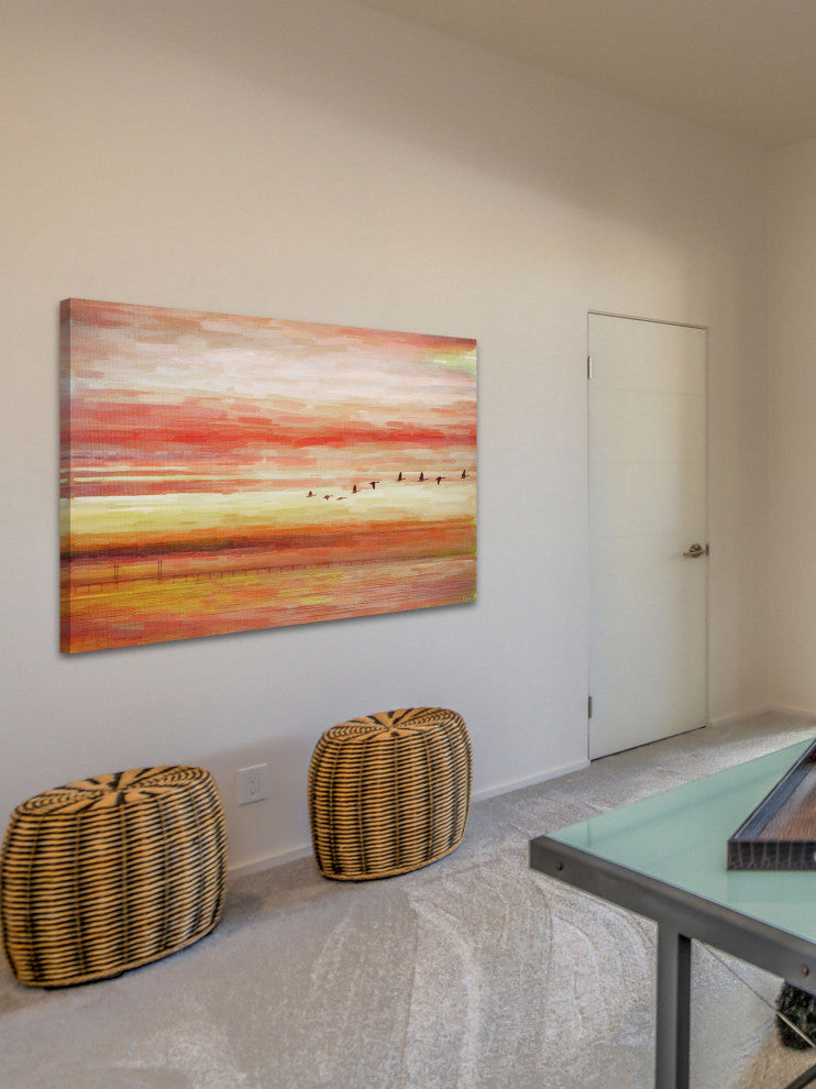 "Flying South" Fine Art Canvas Print, 24"x16"
