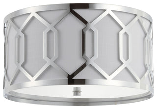 Hex 3-Light 16.25" Metal Flush Mount