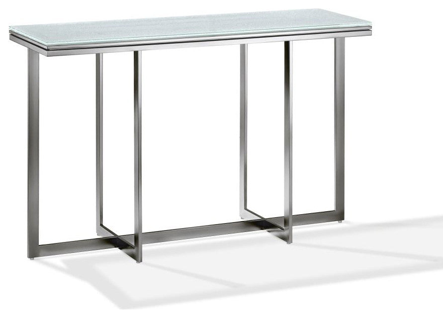 Modus Eliza Media Console Table in Ultra White