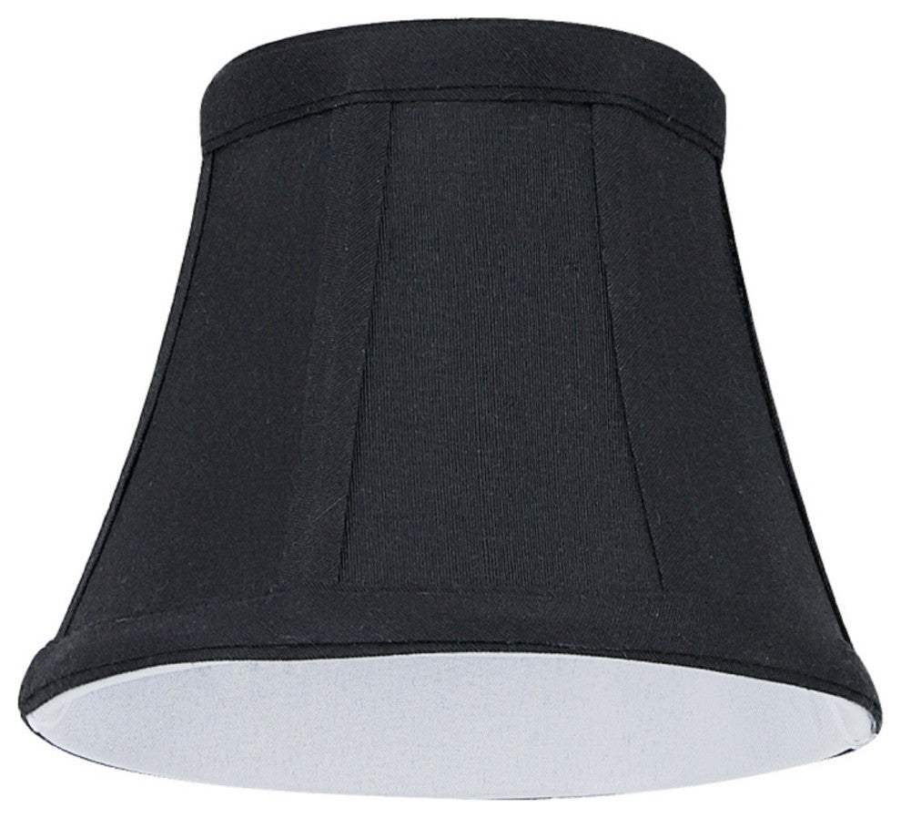30275-5 Small Bell  Chandelier Clip On Lamp Shade Black 3"x5"x4"