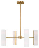 Capalino 8-Light Indoor Large Chandelier, Satin Brass Gold