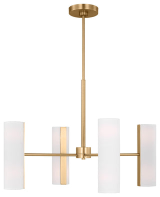 Capalino 8-Light Indoor Large Chandelier, Satin Brass Gold