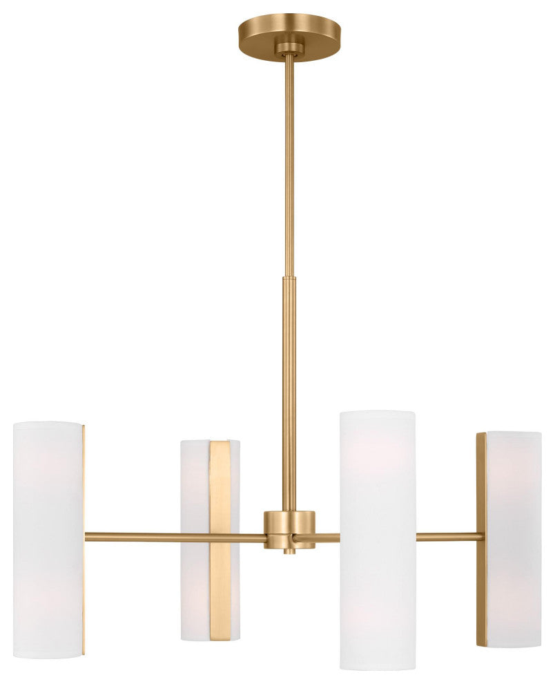 Capalino 8-Light Indoor Large Chandelier, Satin Brass Gold