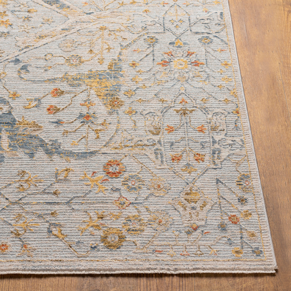 Reina REN-2301 Light Gray Machine Woven 2' x 3' Rug