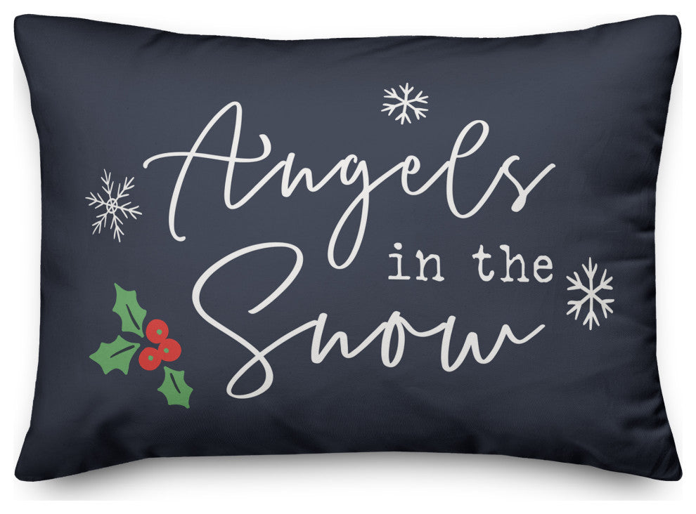 Navy Angels, The Snow 20x14 Spun Poly Pillow