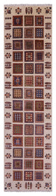 2' 9" X 10' 4" Persian Garden Design Handmade Runner Rug Q11238