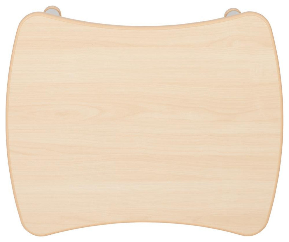 21.875"x26.625" Adjustable Rectangular Plastic Table Set, Natural