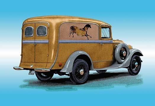 Prints the Pony Classic Truck- Gallery Wrapped Canvas Art 28" x 42"