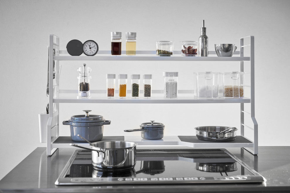 Tower Countertop 3-Shelf Rack, White