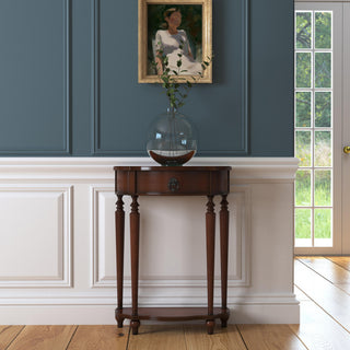 Ashby Painted Console Table, Winter Forest, Antique Cherry