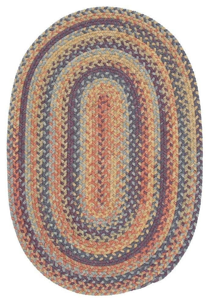 Colonial Mills Rustica RU20 Floral Burst Traditional Area Rug, Oval 4'x6'