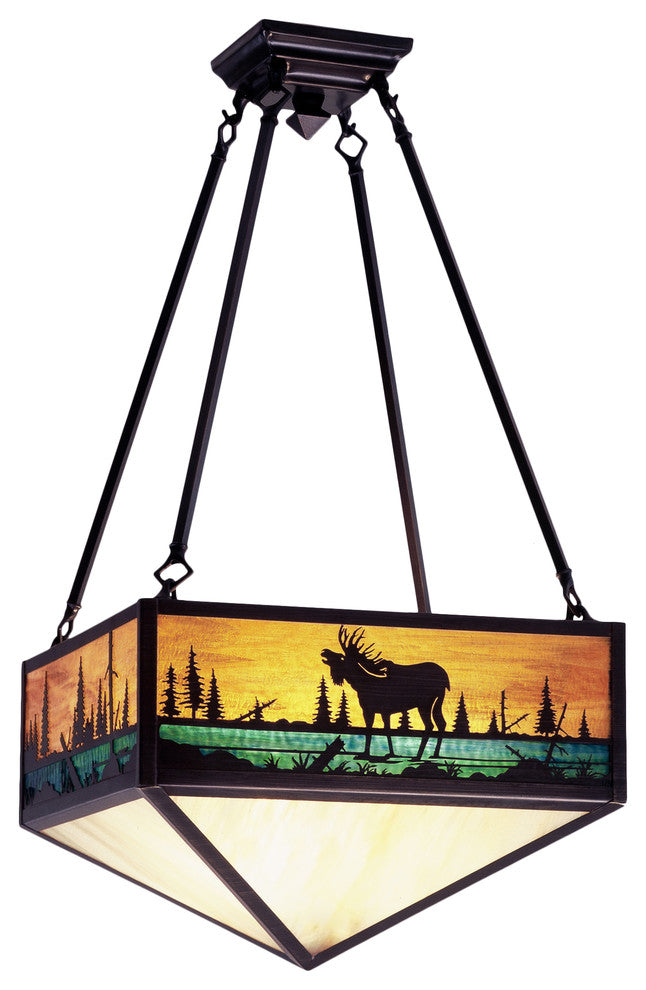 16.5Sq Moose Creek Semi-Flushmount