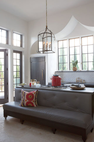 Clarendon Single Tier Foyer in Bronze with Clear Glass