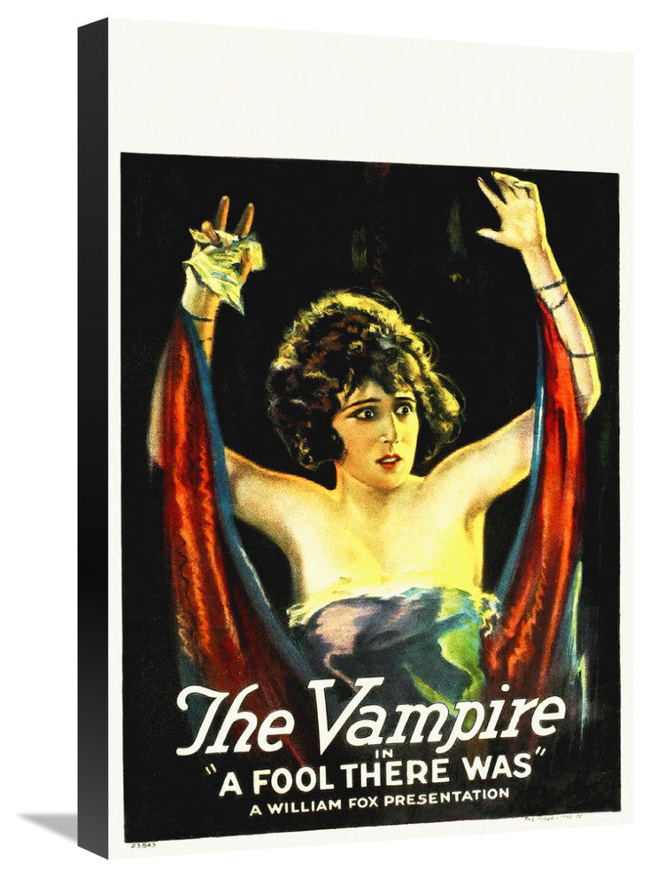 "The Vampire" Stretched Canvas Giclee by Hollywood Photo Archive, 16"x24"