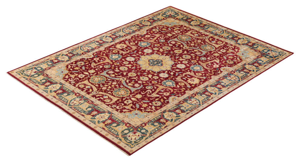 Alina, One-of-a-Kind Hand-Knotted Area Rug Red, 9'2"x11'10"