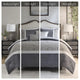 5 Piece Textured Jacquard Stripe Comforter Set with Throw Pillows
