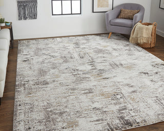 Weave & Wander Kayden Rug, Ivory/Charcoal, 4' X 6'