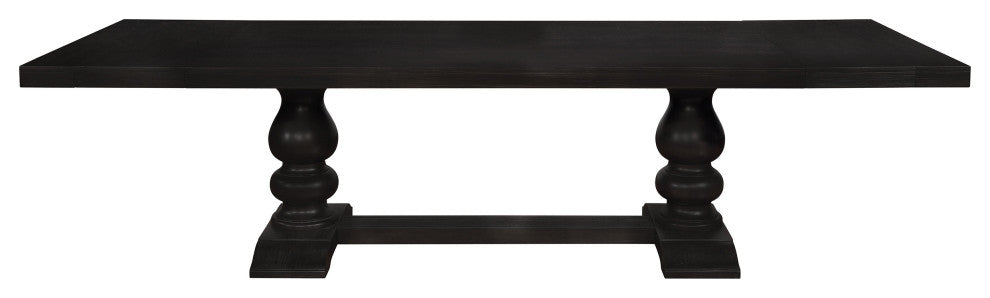 Phelps 7-piece Rectangular Dining Table Set Distressed Noir