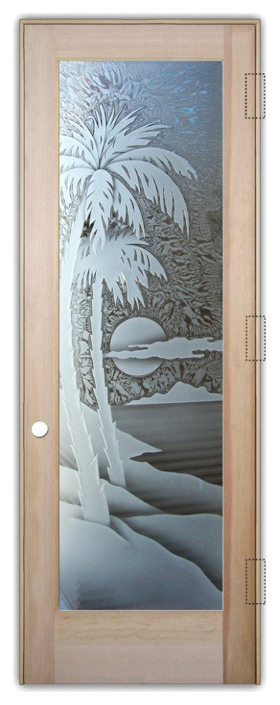 Interior Prehung Door or Interior Slab Door - Palm Sunset - Douglas Fir...