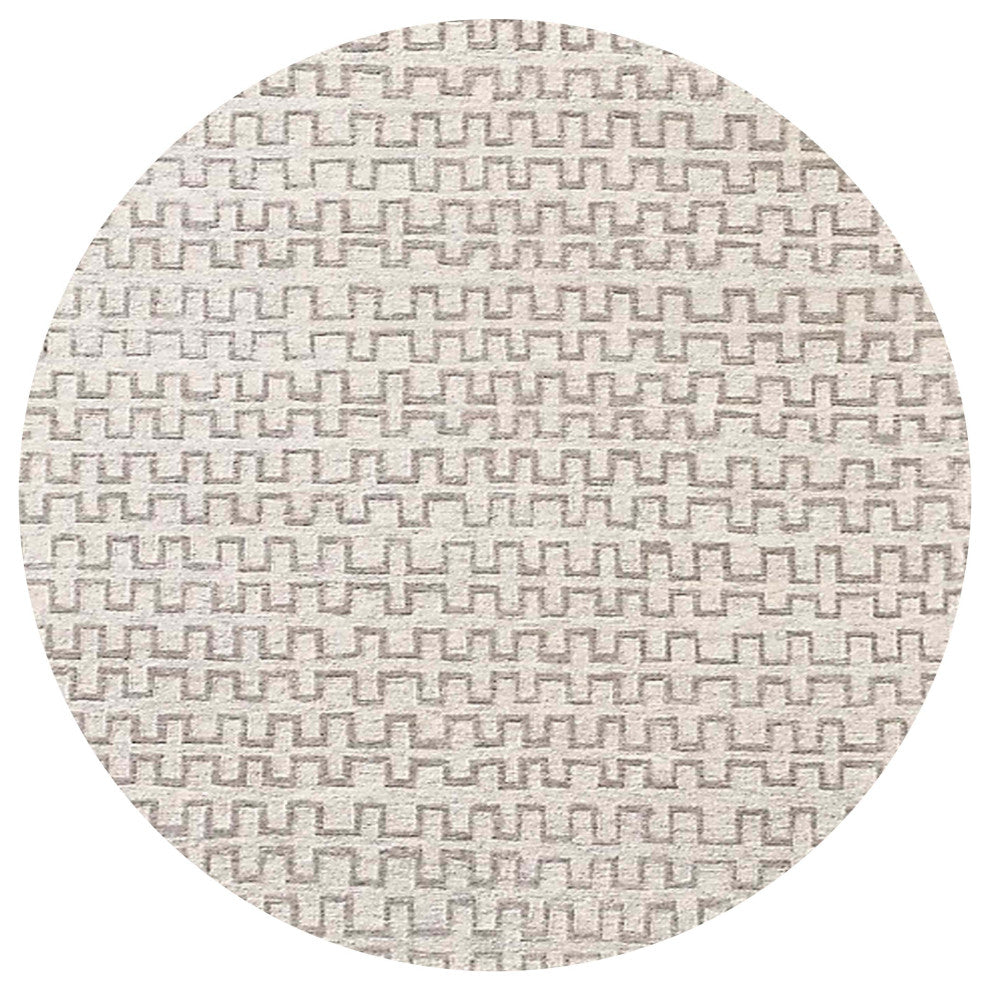 Ahgly Company Indoor Round Mid-Century Modern Area Rugs, 3' Round