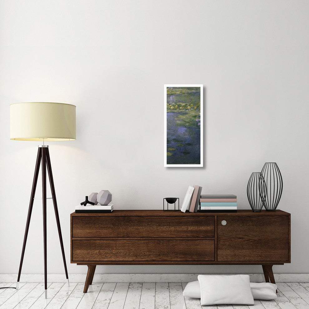"Water Lilies (Nympheas) IV (right)" Print by Claude Monet, 15"x32"