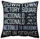 Pillow Decor - Vancouver Bus Scroll 20 x 20 Throw Pillow