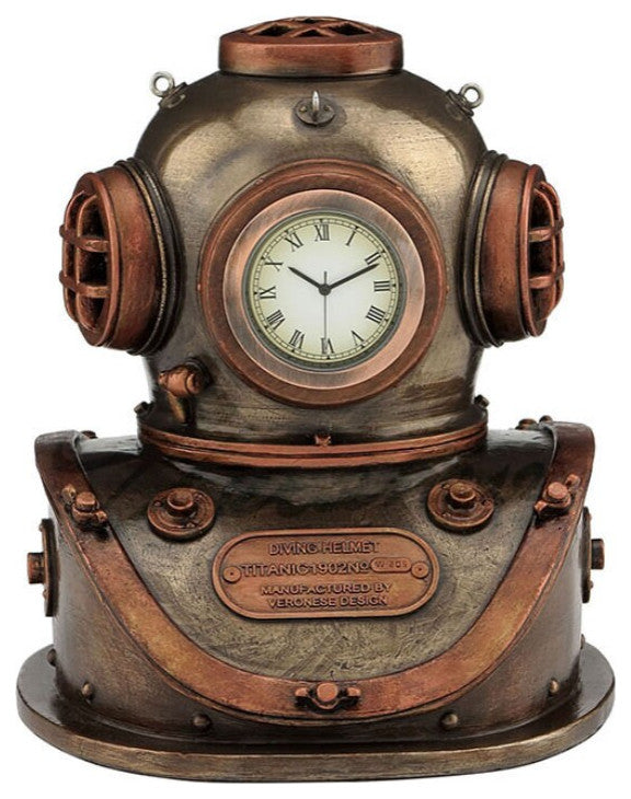 Diving Helmet Clock by Veronese Design