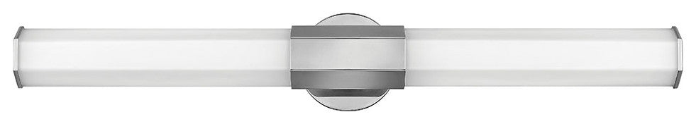 Hinkley Facet Bathroom Vanity Light, Polished Nickel, 32"