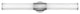 Hinkley Facet Bathroom Vanity Light, Polished Nickel, 32"