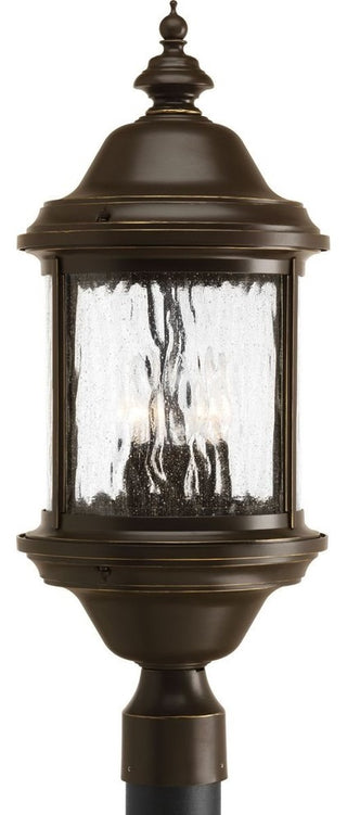 Progress Lighting Ashmore 3-Light, Post Lantern, Antique Bronze