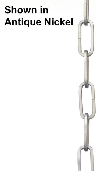 48" 9-gauge Gloss White Square Profile Accessory Chain