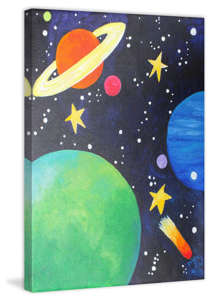 Marmont Hill, "Planet Colors" by Nicola Joyner Painting on Wrapped Canvas, 20x30