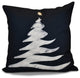 Decorative Holiday Pillow Geometric Print, Navy Blue, 16"x16"