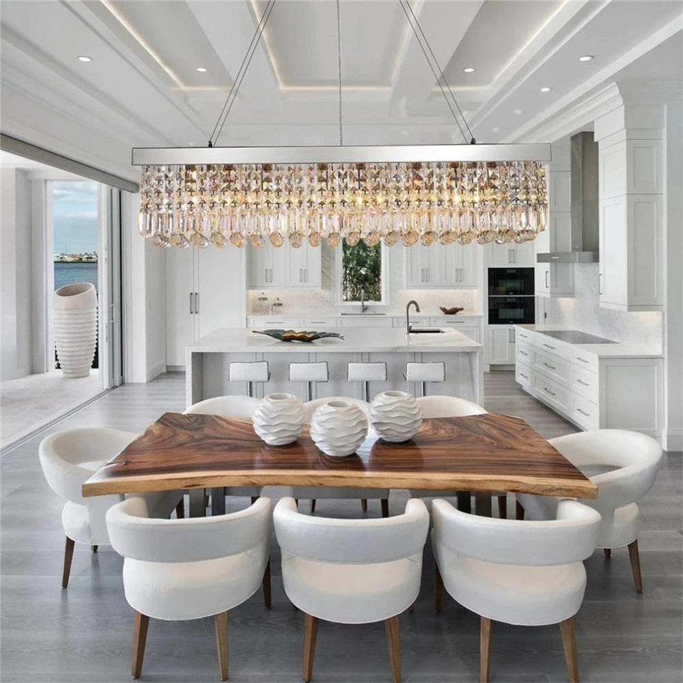 Suar Live Edge Unique Slab Dining Table, 118" Long